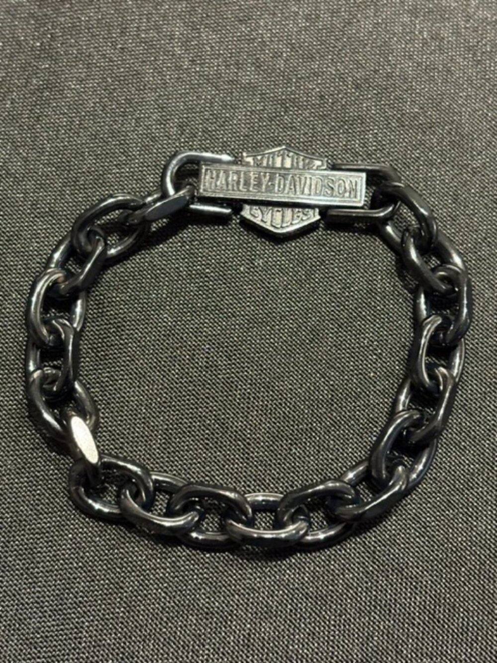 HARLEY DAVIDSON VINTAGE BAR & SHIELD LINK BRACELET